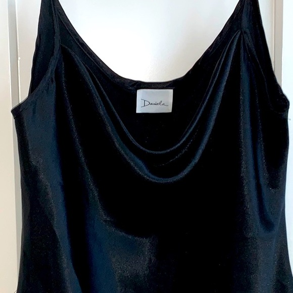 Spaghetti Strap Tank With Draped Neckline - Picture 2 of 5